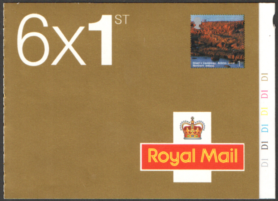 (image for) PM12 / SB3(12) Cyl D1 British Journey: Northern Ireland 6 x 1st Class Booklet